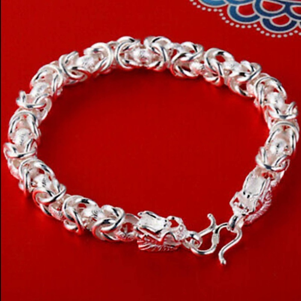 STERLING SILVER DRAGON BRACELET